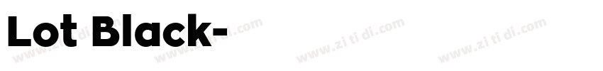 Lot Black字体转换